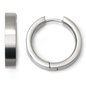 Metal Factory Titanium 20MM Hoop Earrings