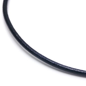 Metal Factory Black Leather Necklace Cord