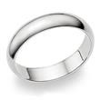 Metal Factory Sterling Silver 5MM High Polish Plain Dome Tarnish Resistant Comfort Fit Wedding Band Ring