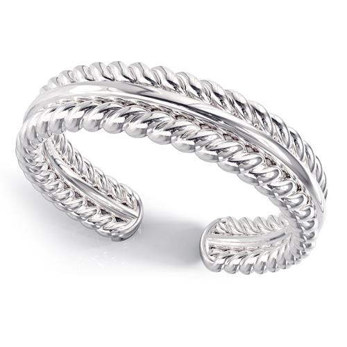 Metal Factory Sterling Silver Double Rope Adjustable Toe Band Ring