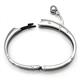 Metal Factory Stainless Steel Black Men's Mechanic Cuff Bracelet