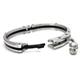 Metal Factory Stainless Steel Black Men's Mechanic Cuff Bracelet