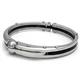 Metal Factory Stainless Steel Black Men's Mechanic Cuff Bracelet