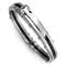 Stainless Steel Black Men's Mechanic Cuff Bracelet