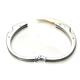 Metal Factory Stainless Steel Cuff Bracelet w/ Rose Gold Clasp