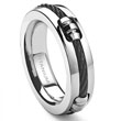 Titanium 7MM Black Cable Barrel Ring