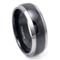 Black Titanium Band with Grey Titanium Edge