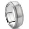 Titanium 8mm Milgrain Wedding Band Ring