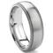 Titanium 8mm Milgrain Wedding Band Ring