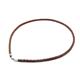 Metal Factory Braided Brown Leather Necklace Cord