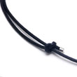 Metal Factory Black Leather Adjustable Necklace Cord