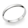 Metal Factory Sterling Silver 3MM High Polish Plain Dome Tarnish Resistant Comfort Fit Wedding Band Ring