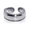 Metal Factory Sterling Silver 7MM Braided Rope Adjustable Toe Ring