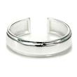 Metal Factory Sterling Silver Plain Adjustable Toe Band Ring w/ raised center