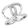 Metal Factory 925 Sterling Silver Cubic Zirconia CZ Band Ring