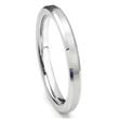Metal Factory 3MM Sterling Silver Brush Finish Beveled Tarnish Resistant Comfort Fit Wedding Band Ring