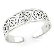 Metal Factory Sterling Silver Celtic Cross Adjustable Toe Band Ring