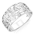 Metal Factory 925 Sterling Silver Victorian Leaf Ring