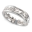 Metal Factory Sterling Silver Link Pattern Adjustable Toe Band Ring
