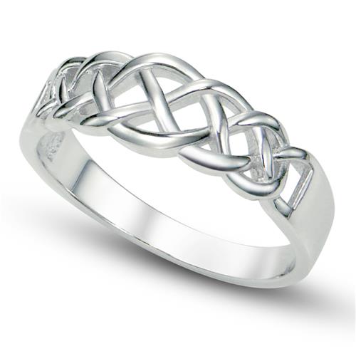 Metal Factory 925 Sterling Silver Celtic Knot Band Ring